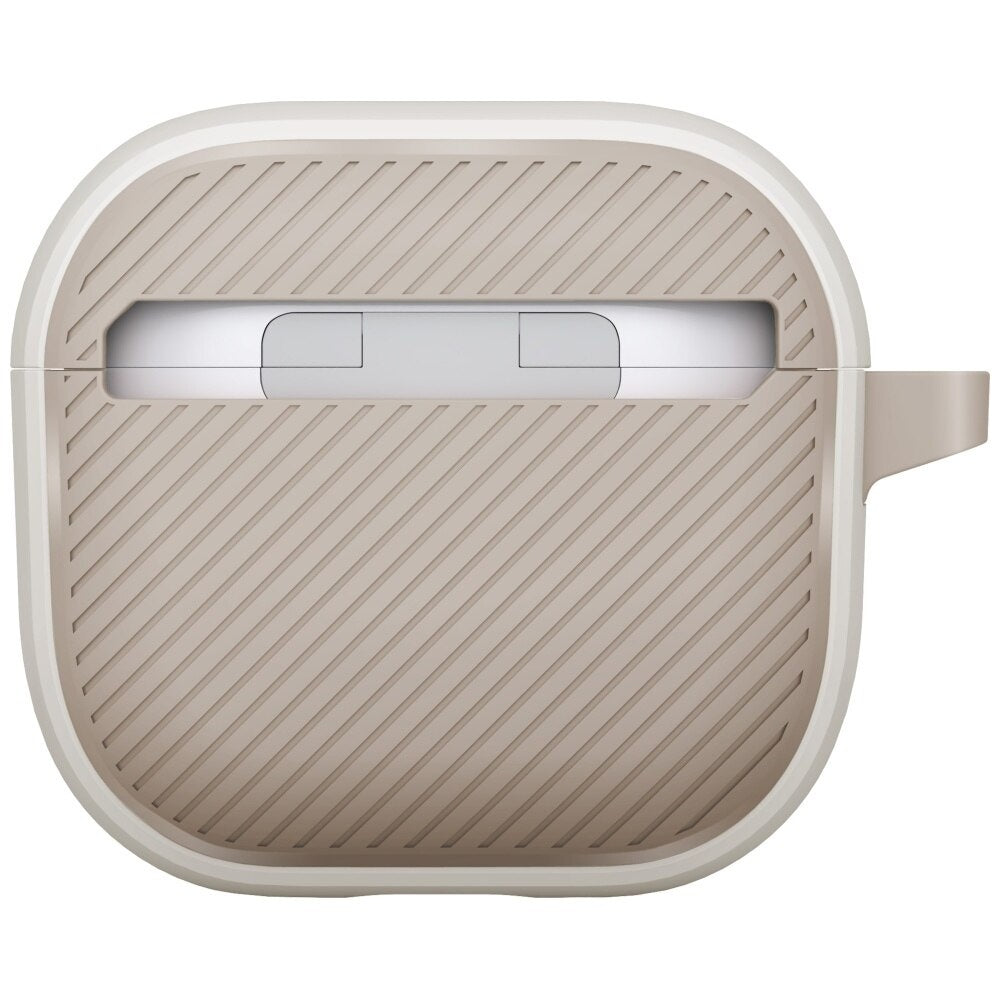 Capa UNIQ Clyde para Apple AirPods 4, Cinza Bege
