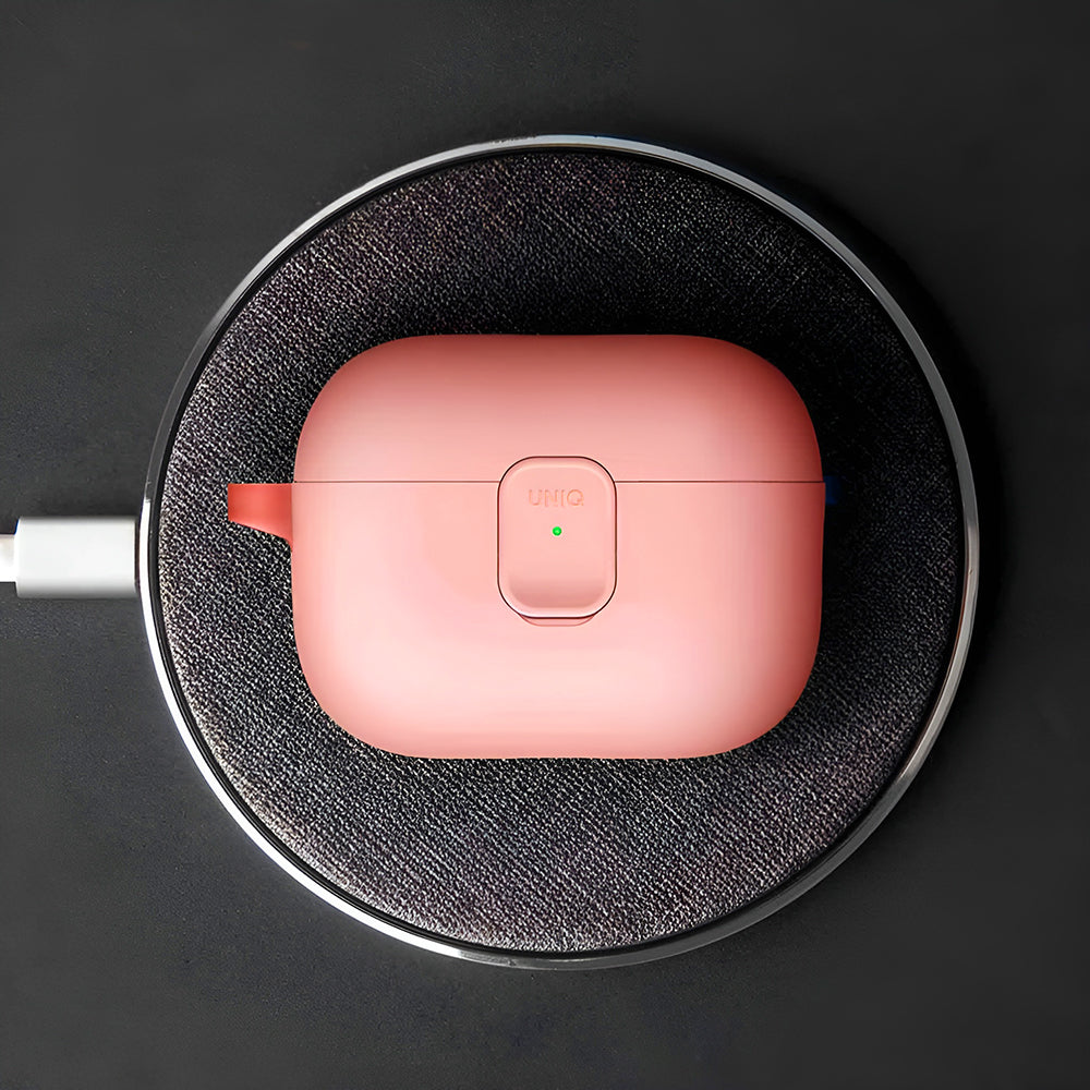 Capa UNIQ Clyde para Apple AirPods 4, Cinza Bege