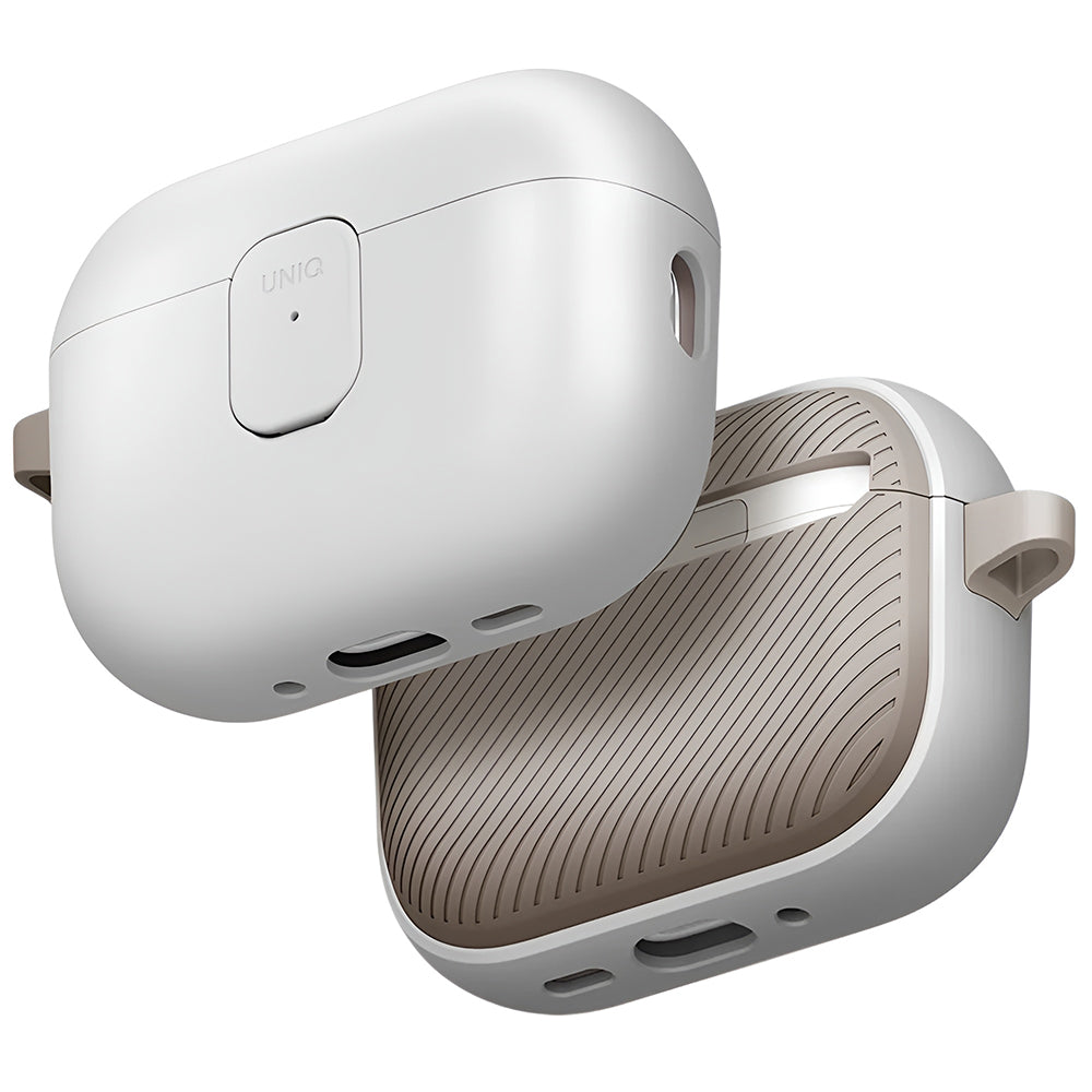 Capa UNIQ Clyde para Apple AirPods Pro 3, Cinza Bege