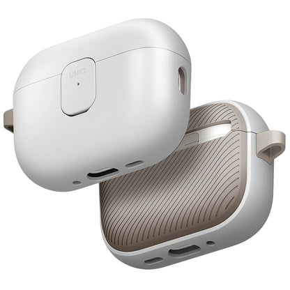 Capa UNIQ Clyde para Apple AirPods Pro 3, Cinza Bege