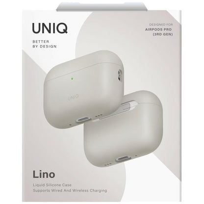 Capa UNIQ Lino para Apple AirPods Pro 3, Bege