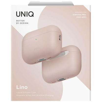 Capa UNIQ Lino para Apple AirPods Pro 3, Rosa
