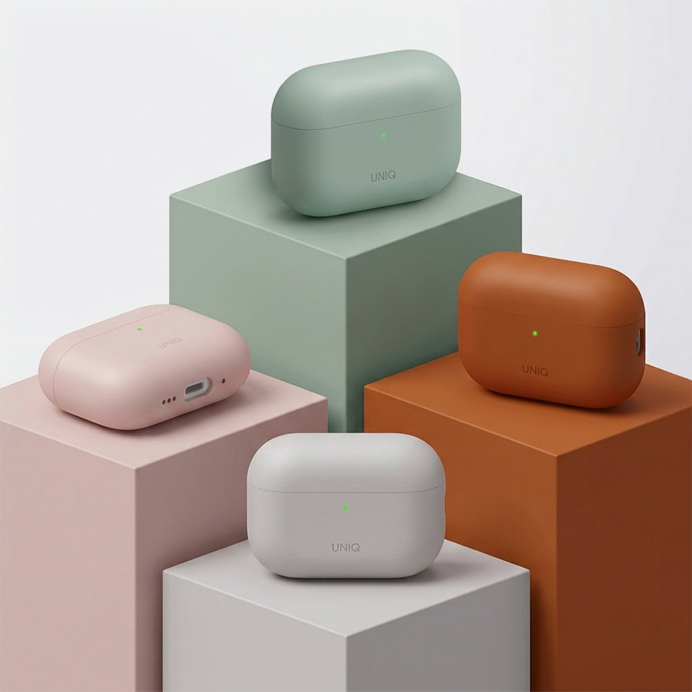 Capa UNIQ Lino para Apple AirPods Pro 3, Verde Menta