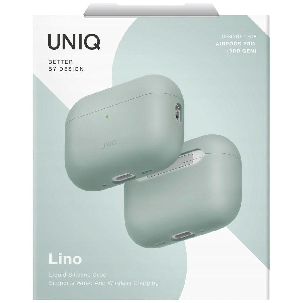 Capa UNIQ Lino para Apple AirPods Pro 3, Verde Menta