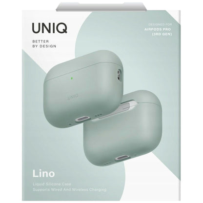 Capa UNIQ Lino para Apple AirPods Pro 3, Verde Menta
