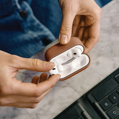 Capa UNIQ Lyden Vex para Apple AirPods Pro 3, Castanho
