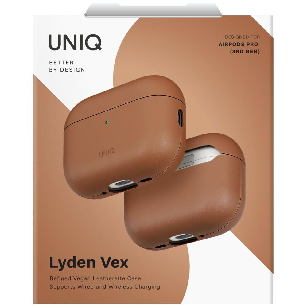Capa UNIQ Lyden Vex para Apple AirPods Pro 3, Castanho