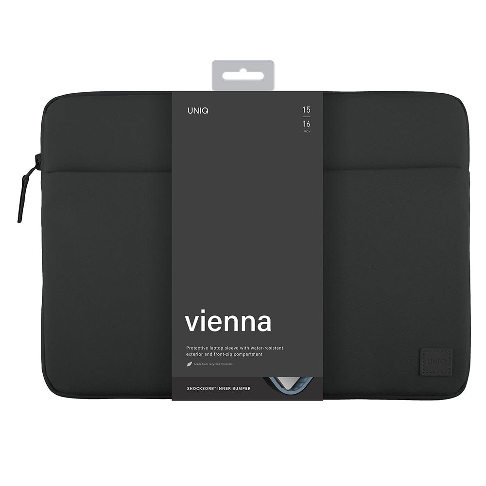 Capa UNIQ Vienna para Portátil até 16 polegadas, Preta