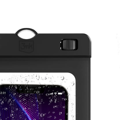 Capa Universal Impermeável para Telemóvel até 7 polegadas, 3MK, Hydro, Preta