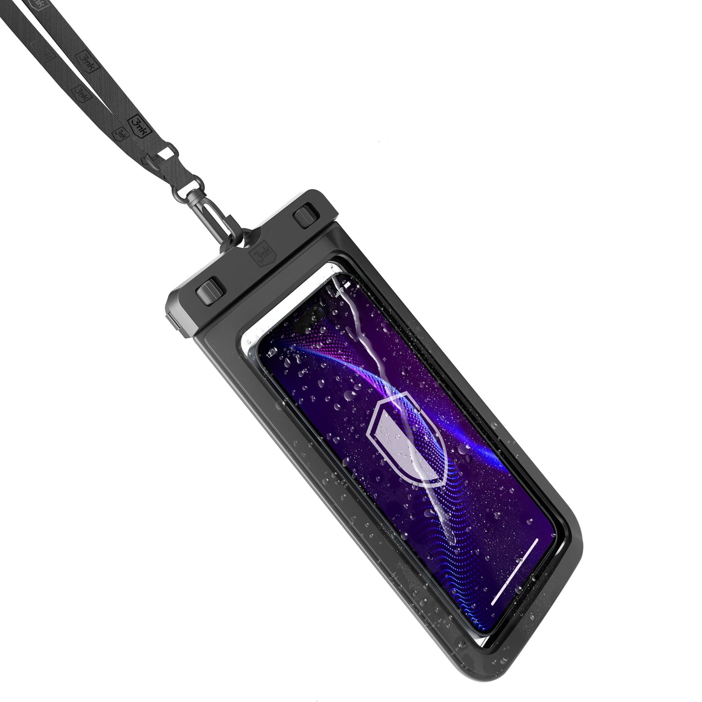 Capa Universal Impermeável para Telemóvel até 7 polegadas, 3MK, Hydro, Preta