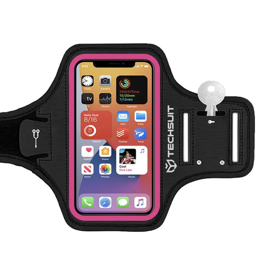 Capa Universal para Telemóvel máx. 6.8 polegadas, Techsuit, Sports TH20, Rosa