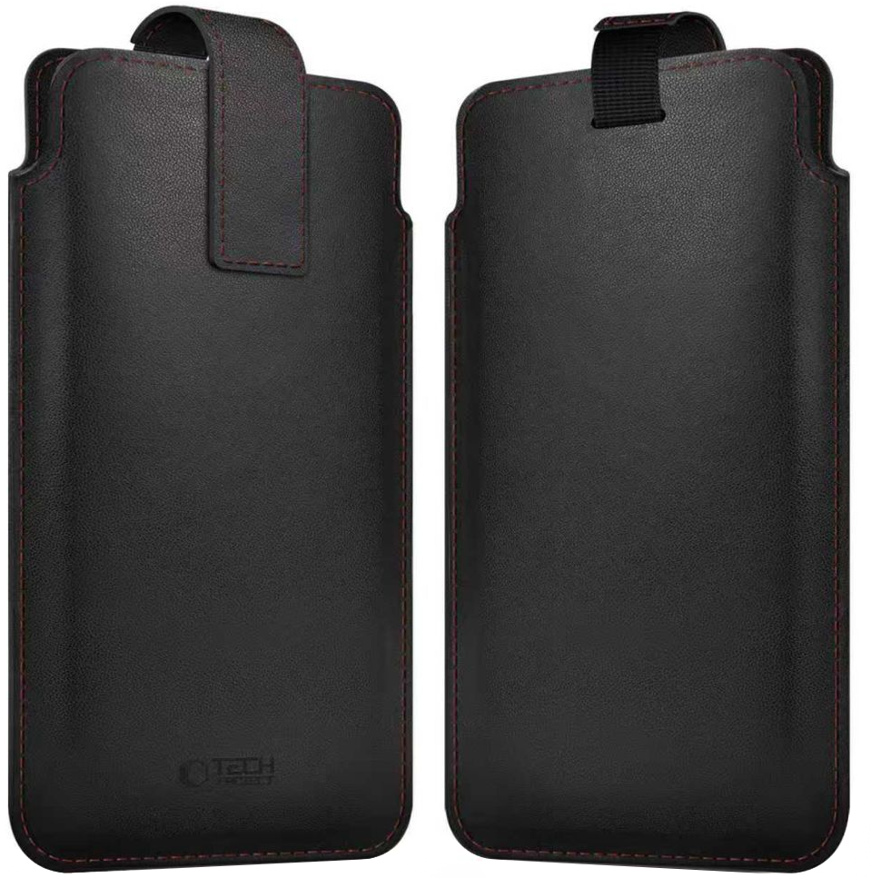 Capa Universal para Telefone, Tech-Protect, SM65, Preta Vermelha