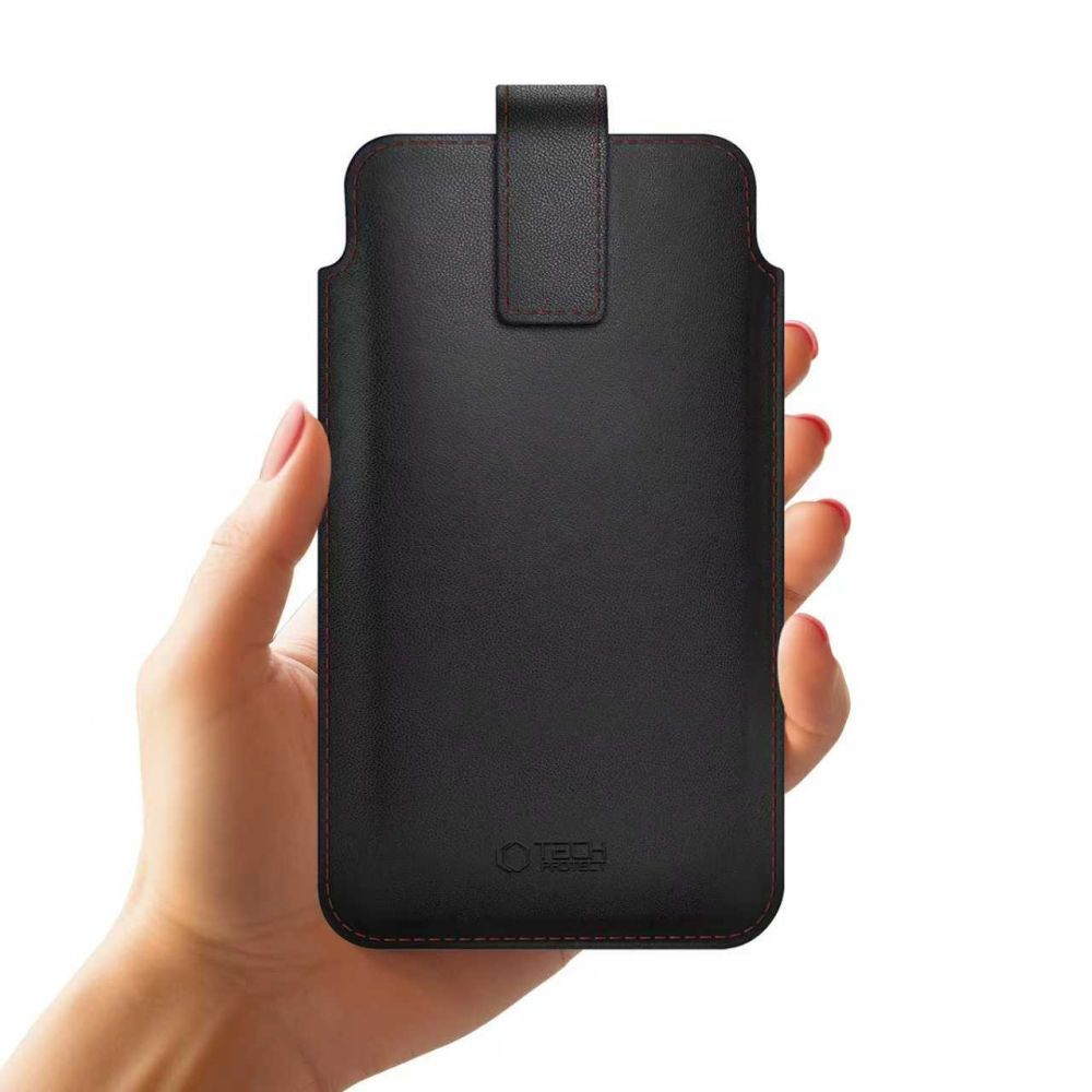 Capa Universal para Telefone, Tech-Protect, SM65, Preta Vermelha