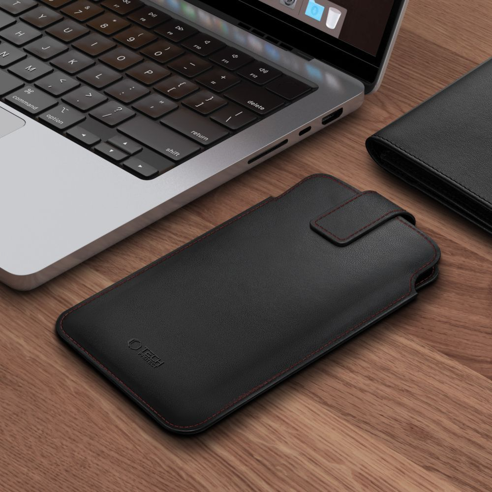 Capa Universal para Telefone, Tech-Protect, SM65, Preta Vermelha