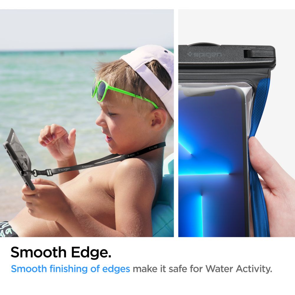 Capa Universal Waterproof para Telefone 3.5inch - 7inch, Spigen, A601, Preta AMP04525