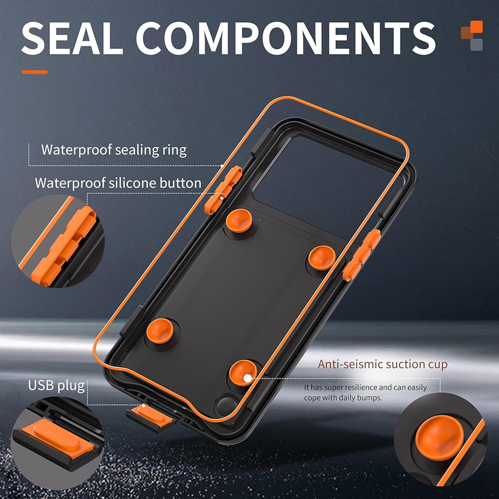 Capa Universal Impermeável para Telemóvel máx. 6.1 polegadas, ShellBox, AirBox, Preta