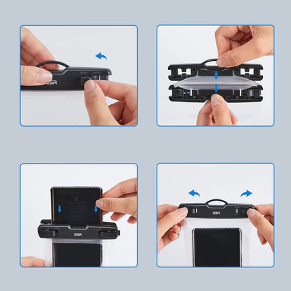 Capa Universal Waterproof para Telefone até 6.5 polegadas, ESR, Preta