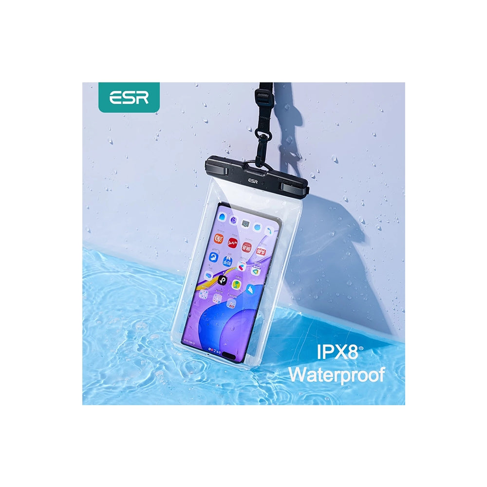 Capa Universal Waterproof para Telefone até 6.5 polegadas, ESR, Preta