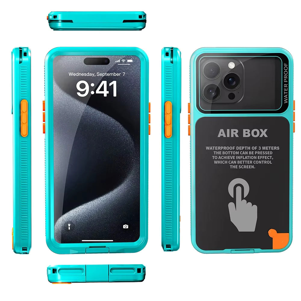 Capa Universal à Prova de Água para Telemóvel máx. 6.7 polegadas, ShellBox, AirBox, Azul