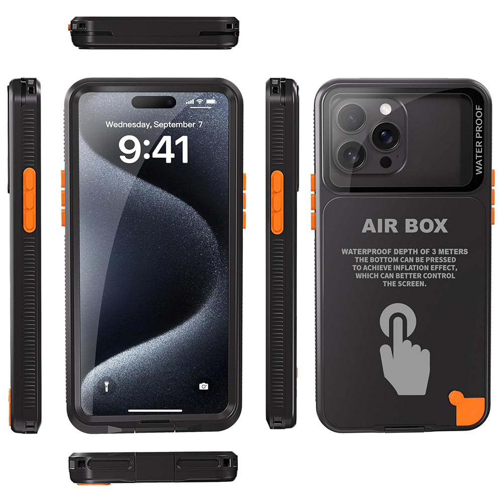 Capa Universal à Prova de Água para Telemóvel máx. 6.7 polegadas, ShellBox, AirBox, Preta
