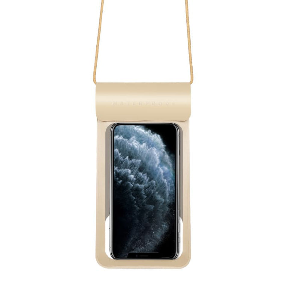 Capa Universal à Prova de Água para Telemóvel máx. 6.8 polegadas, Techsuit, TWC1, Dourada