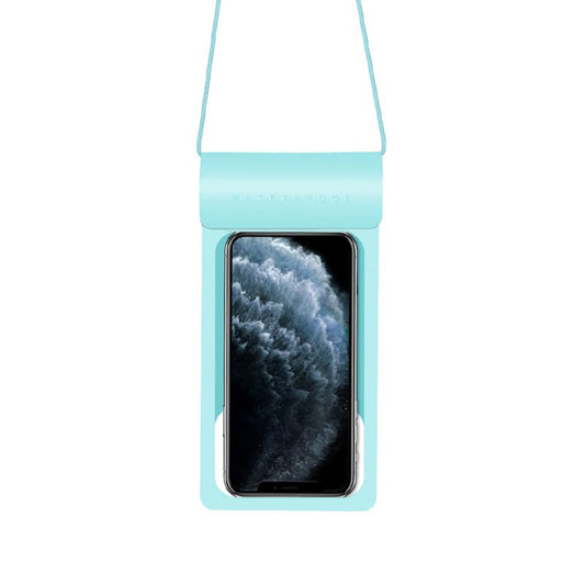 Capa Universal Impermeável para Telemóvel max. 6.8 polegadas, Techsuit, TWC1, Turquesa