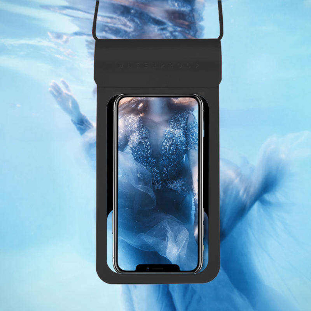 Universal Waterproof Case for Phone max. 6.8inch, Techsuit, TWC1, Turquoise
