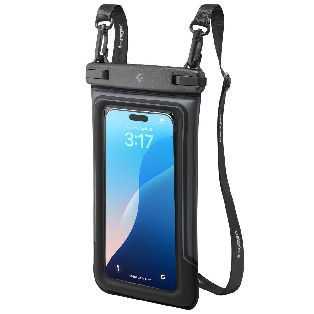 Universal Waterproof Case for Phone max. 6.9inch, Spigen, A611P, Set of 2 pieces, Matte Black ACS09348