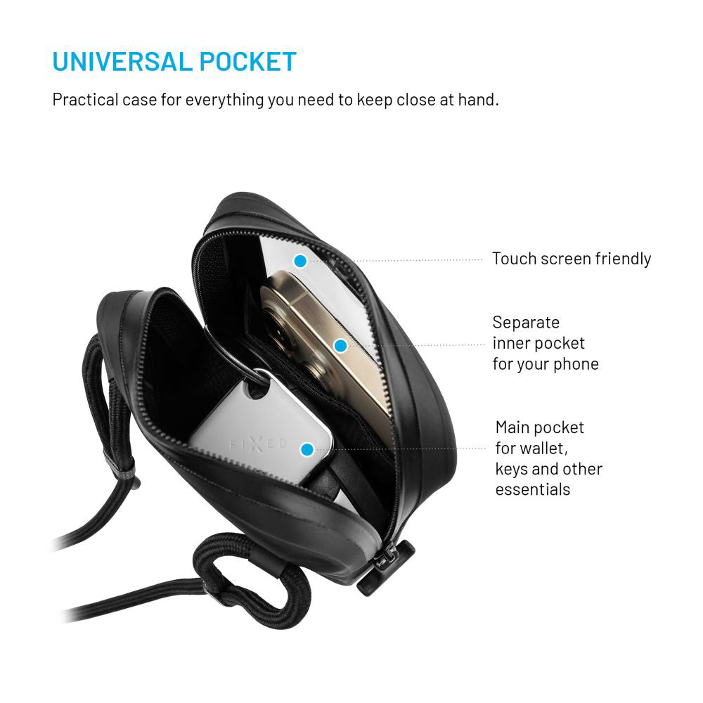 Capa Universal Waterproof para Telefone até 7 polegadas, Fixed, Preta