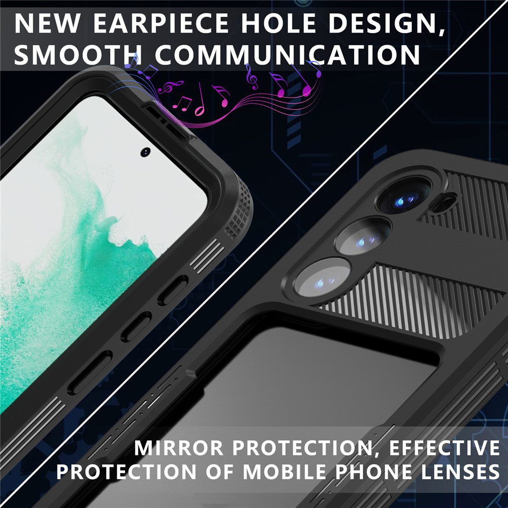 Capa Waterproof para Samsung Galaxy S26 Plus, ShellBox, Preta