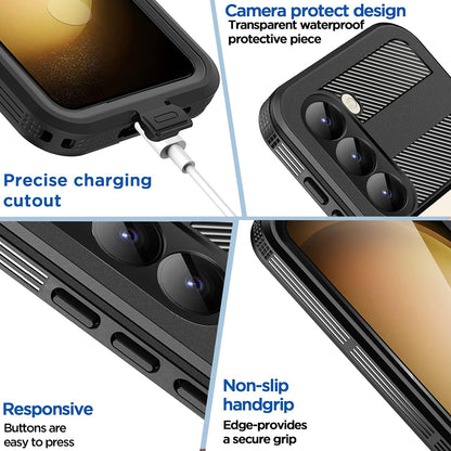 Capa Waterproof para Samsung Galaxy S26 Plus, ShellBox, Preta