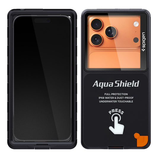 Capa Universal Impermeável Spigen para Telemóvel máx. 6.9 polegadas, Aqua Shield A604, Preta ACS11675