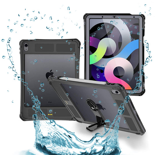 Capa à prova de água para Apple iPad Air (2022) / Air (2020), ShellBox, Preta