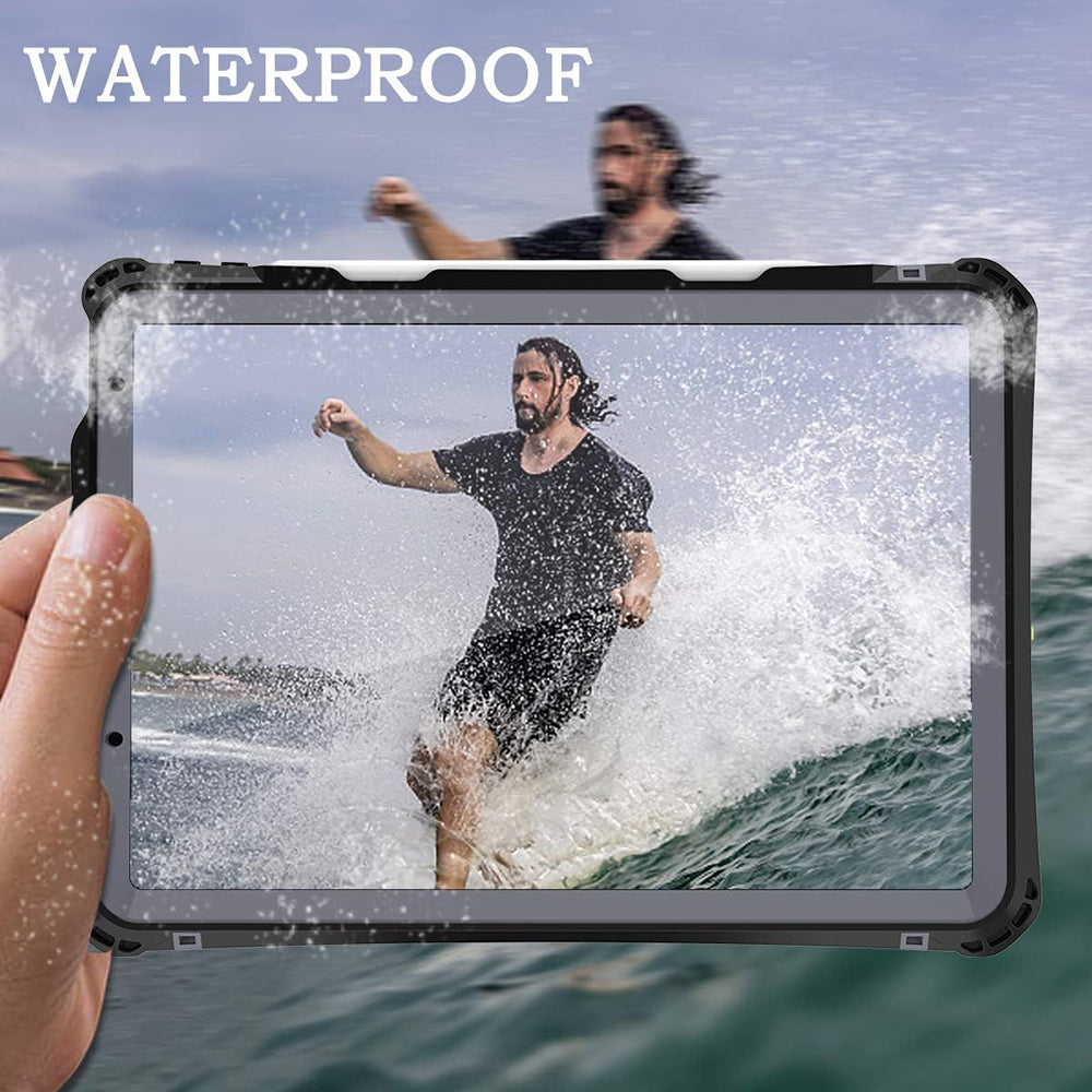 Capa à prova de água para Apple iPad Air (2022) / Air (2020), ShellBox, Preta