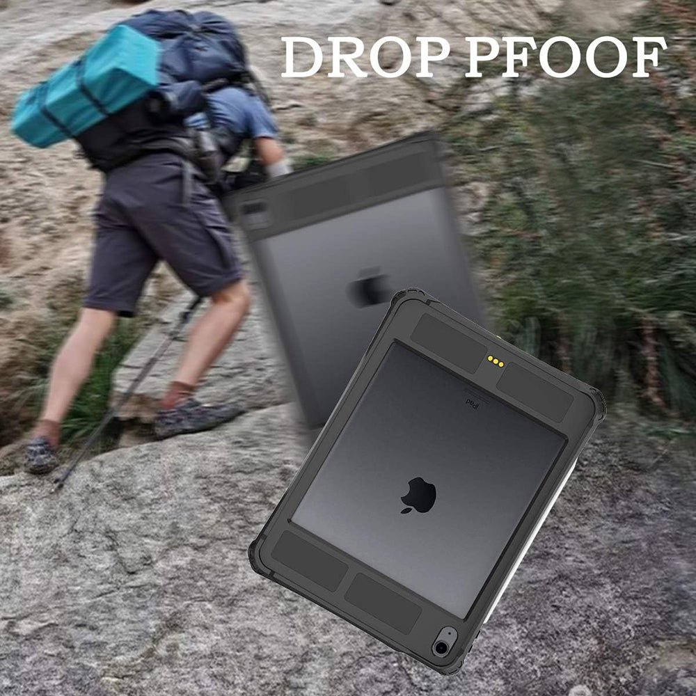Capa à prova de água para Apple iPad Air (2022) / Air (2020), ShellBox, Preta
