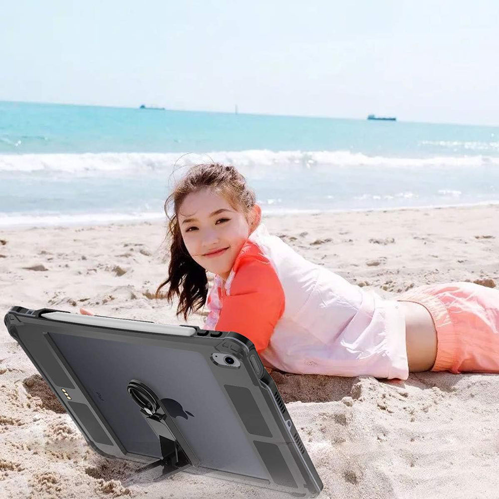 Capa à prova de água para Apple iPad Air (2022) / Air (2020), ShellBox, Preta