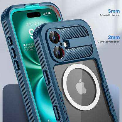 Capa Impermeável para Apple iPhone 16, ShellBox, Carbono, Preta