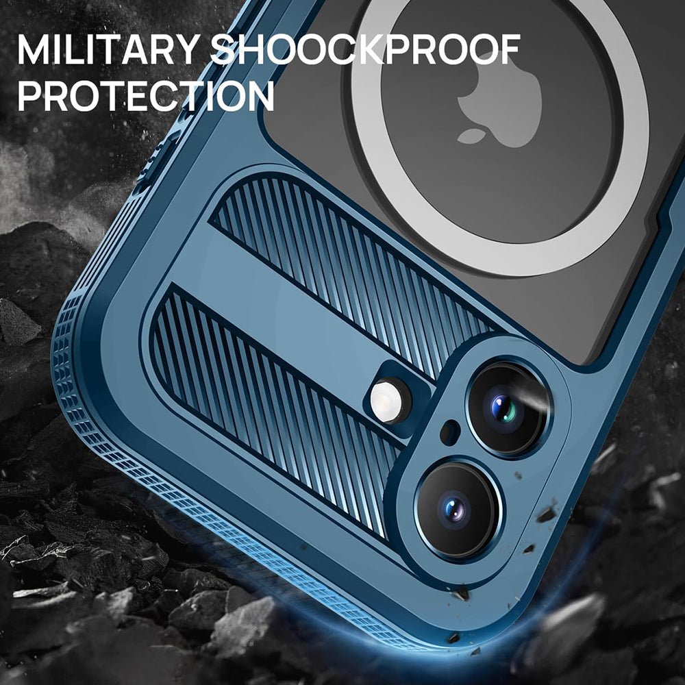 Capa Impermeável para Apple iPhone 16, ShellBox, Carbono, Preta
