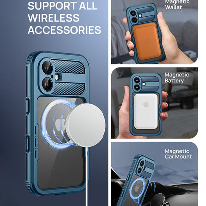 Capa Impermeável para Apple iPhone 16, ShellBox, Carbono, Preta