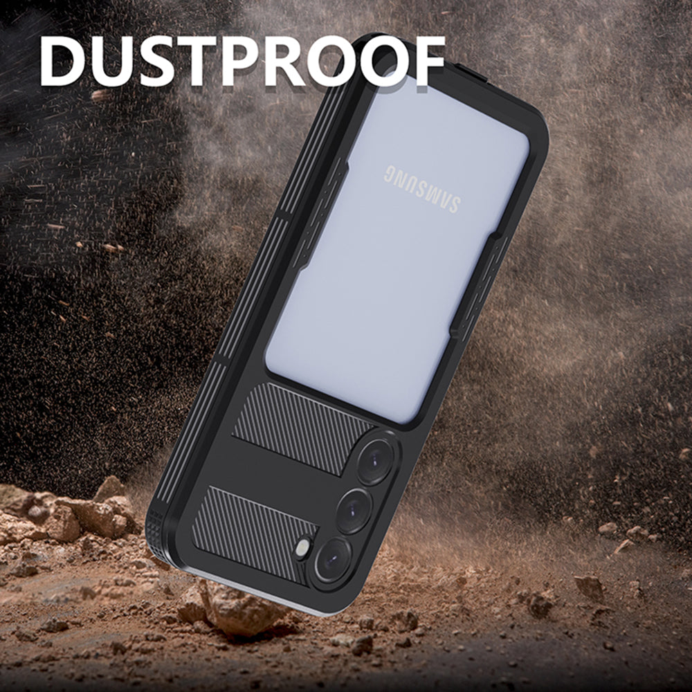 Capa à prova de água para Samsung Galaxy S23+ S916, ShellBox, Preta