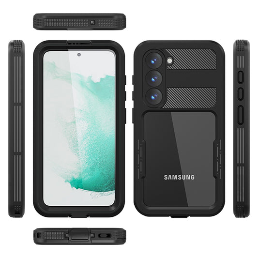 Capa à prova de água para Samsung Galaxy S23 S911, ShellBox, Preta
