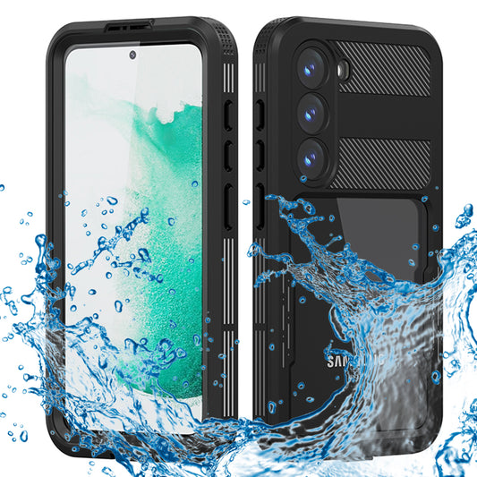 Capa à prova de água para Samsung Galaxy S23 S911, ShellBox, Preta