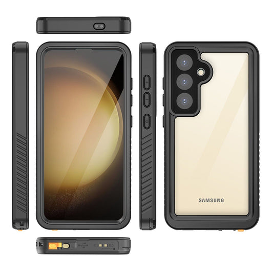 Capa à prova de água para Samsung Galaxy S24+ S926, ShellBox, Preta