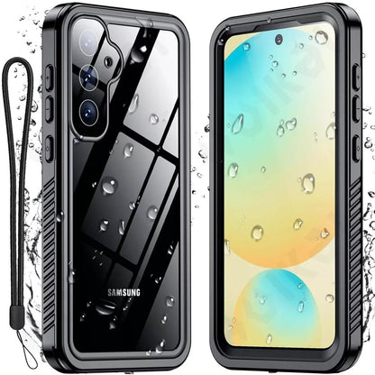 Capa à prova de água para Samsung Galaxy S25 S931, ShellBox, Preta