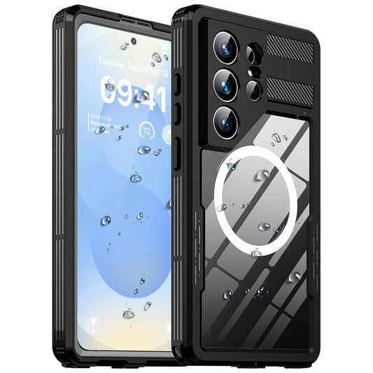 Capa Waterproof para Samsung Galaxy S26 Ultra, ShellBox, Preta
