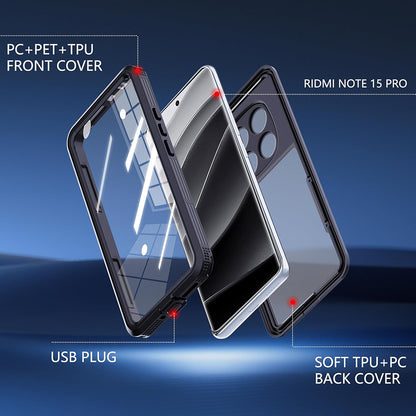 Capa Impermeável para Xiaomi Redmi Note 15 Pro 5G, ShellBox, Preta