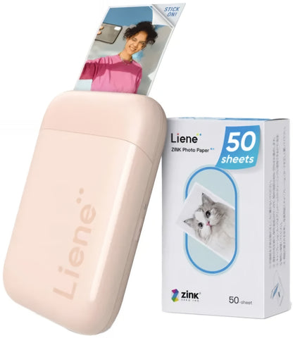 Impressora Fotográfica Portátil Liene Pearl 2x3, Rosa