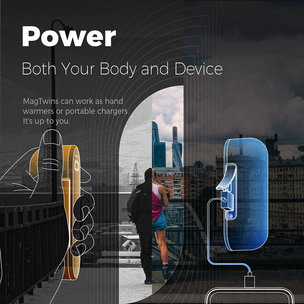 Aquecedor de Mãos Ocoopa UT2s, Preto