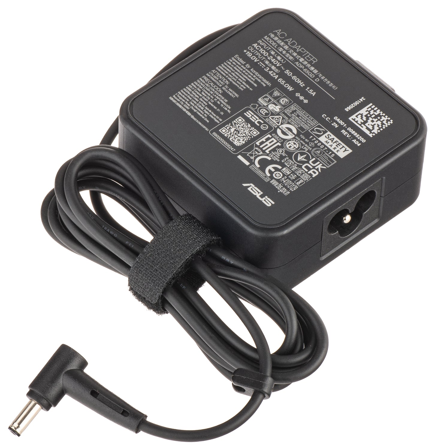 Carregador Asus K401LB / UX303LB, 65W, 19V, 3 pinos, preto 0A001-00046500 