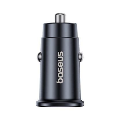 Carregador Auto Baseus GoTrip, 30W, 3A, 1 x USB-A - 1 x USB-C, Preto